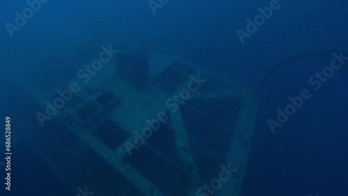 In the north of the Red Sea in Egypt, you can find scuba diving some of the most fabulous wrecks in the world, here, is the Wreck of the Rosalie Moller sunk near the Thistlegorm photo