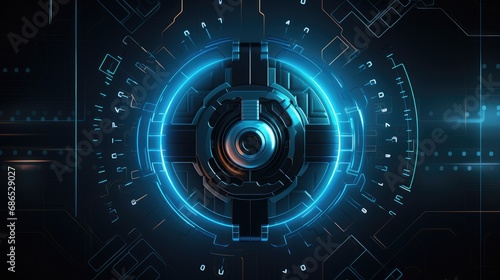 cyber lock technology background