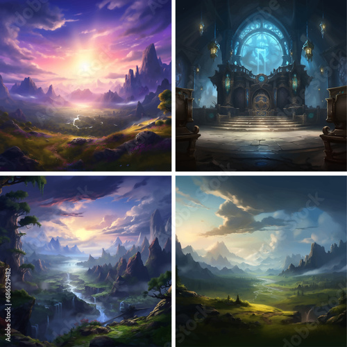 mystery fiction imagination moon painting magic dream fantasy halloween artwork fog silhouette 