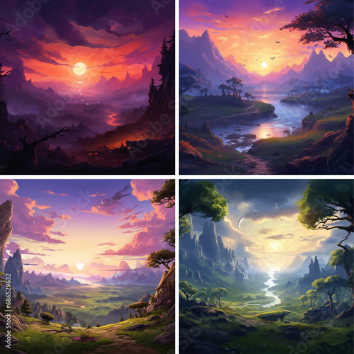 story tale magical mystery fairy jungle painting fine deep fantasy artwork fog land artistic 