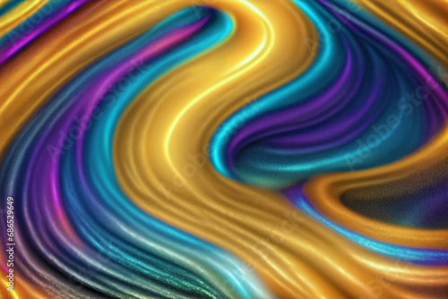 An amazing golden background. The Enchanting World of Golden Liquid. Generative AI