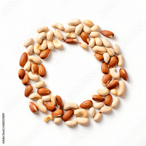 Pine nuts Clipart Isolated on white background 