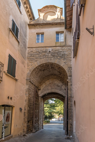 inner side of Fiorentina door  Volterra  Italy