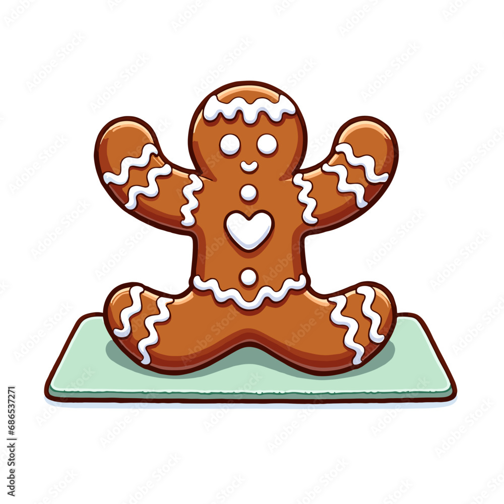 gingerbread man isolated on white gingerbread man isolated on white