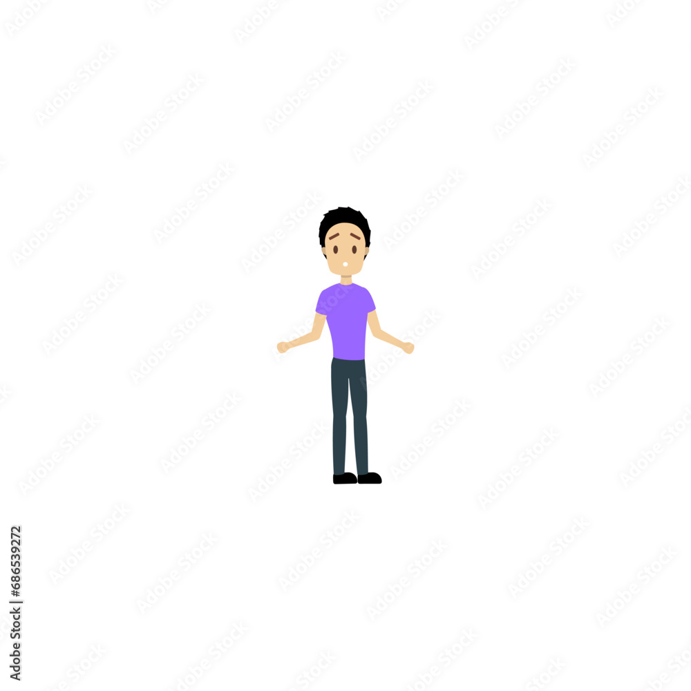 set of poses of people in purple clothes design set of poses of people in purple clothes design