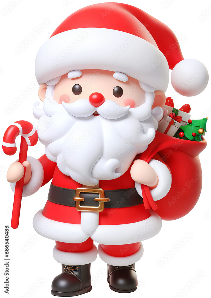 3d character Santa Claus of Merry Christmas. ai generate 3d character Santa Claus of Merry Christmas. ai generate