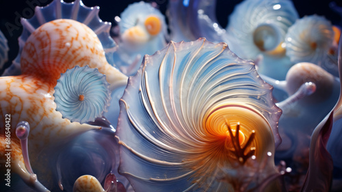 Decorations of seashell or ocean