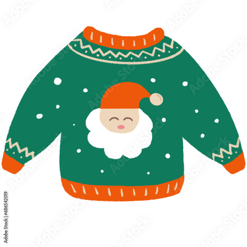 크리스마스 니트 일러스트