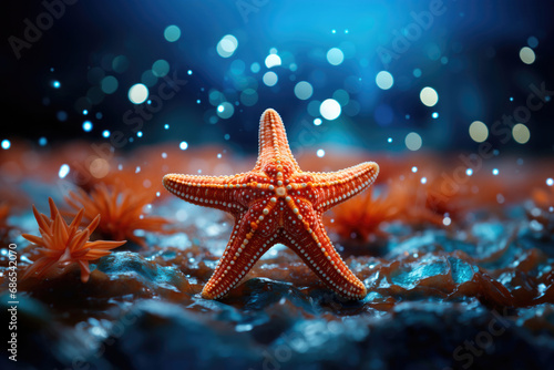 Mediterranean sea star underwater © Sunshine