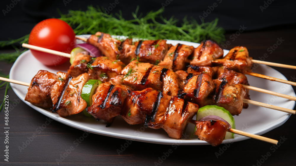 Delicious Grilled Chicken Skewers