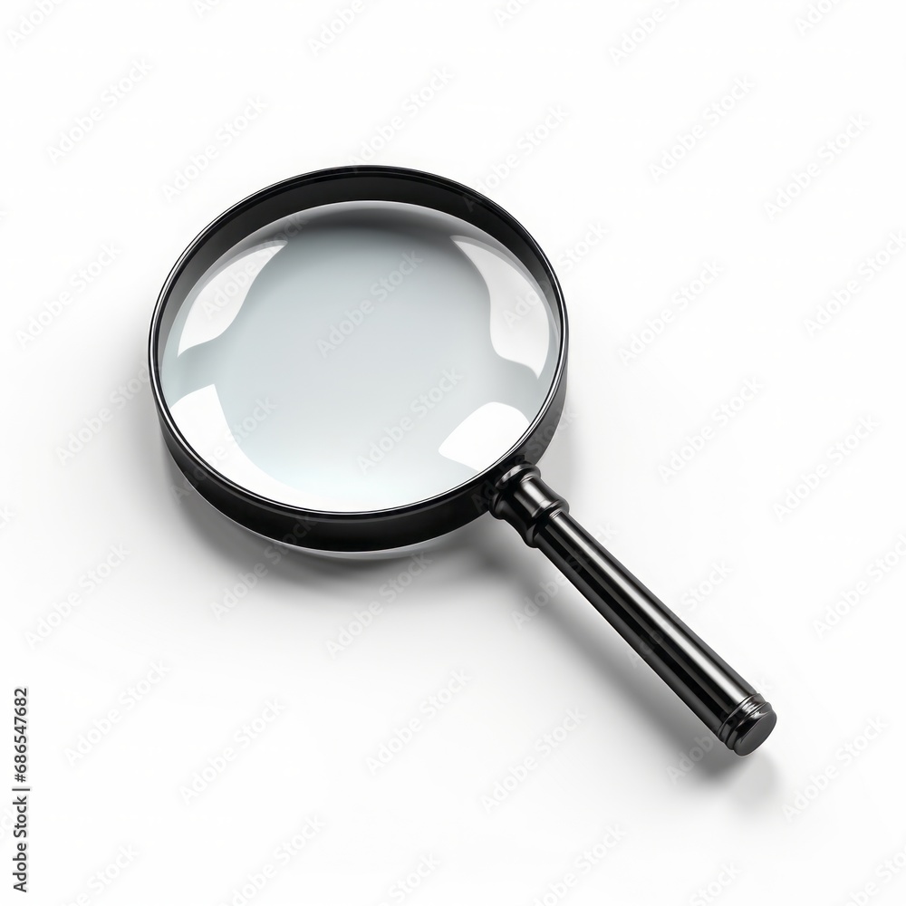 magnifying glass isolated on white magnifying glass isolated on white