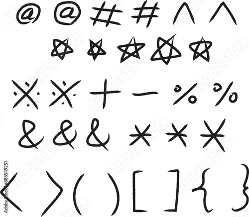 Black pen graphic handwriting sauce.	