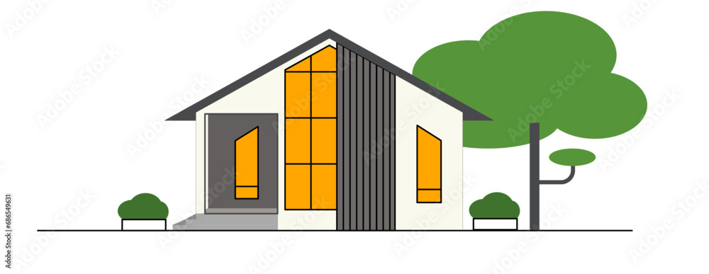 home vector, house design, huas, lanscape, illustration vector home vector, house design, huas, lanscape, illustration vector