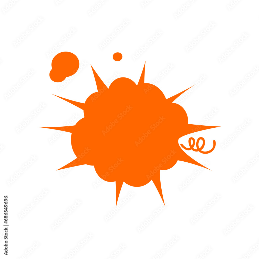 explosion cartoon simple orange cartoon explosion cartoon simple orange cartoon