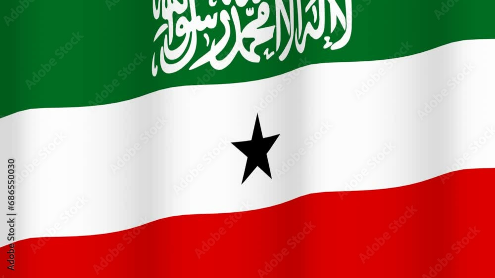 Full Screen waving flag of Somaliland Full Screen waving flag of Somaliland