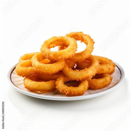 Delicious Plate of Onion Rings