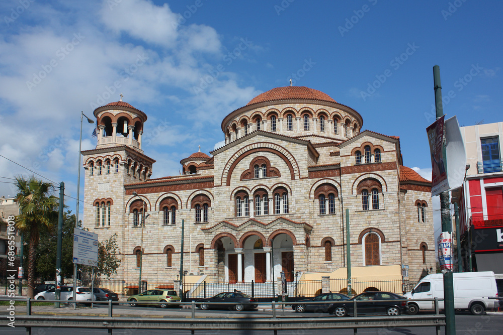 Church of St. Nicholas near the port of Piraeus in Athens, Greece