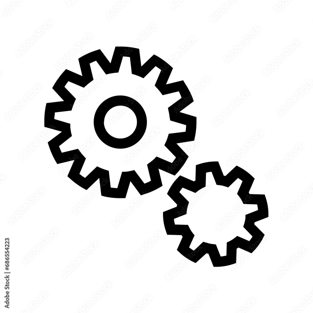 set of gears icon vector illustration