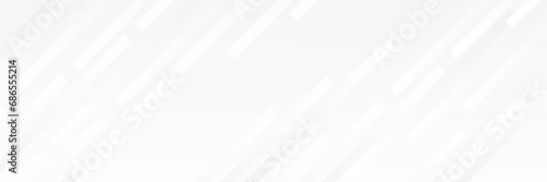 Abstract white Geometric banner design background. photo