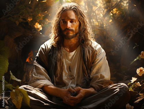 Göttliche Präsenz: Jesus im spirituellen Licht
