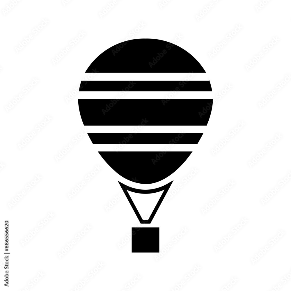 hot air balloon icon illustration hot air balloon icon illustration