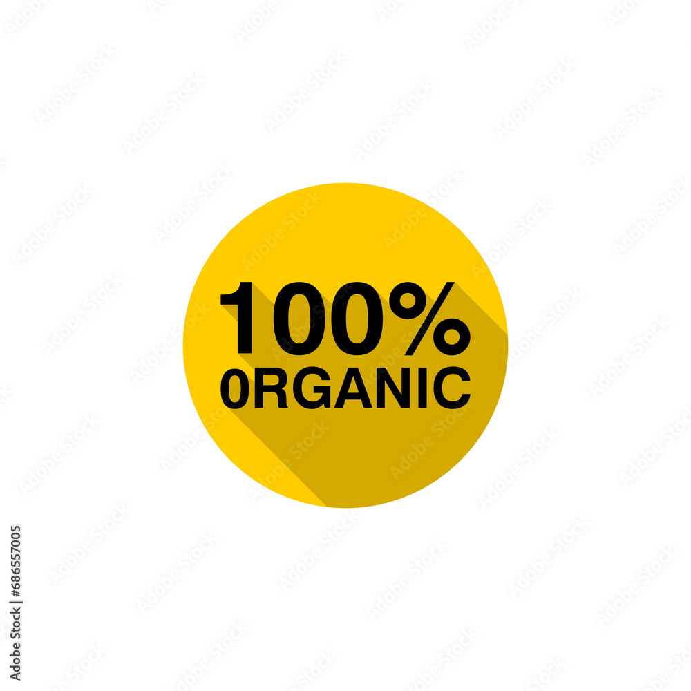 100% organic icon isolated on transparent background 100% organic icon isolated on transparent background