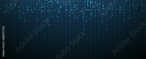 Abstract data background. Futuristic technology style. Elegant digital background for business cyber presentations.