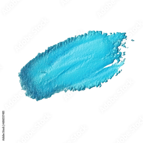 blue smudge smear cream isolated on transparent background,transparency 