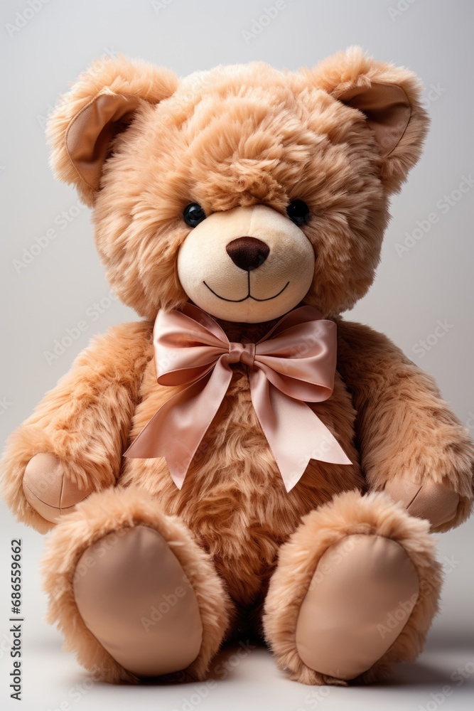 teddy bear isolated on white background. AI Generated teddy bear isolated on white background. AI Generated