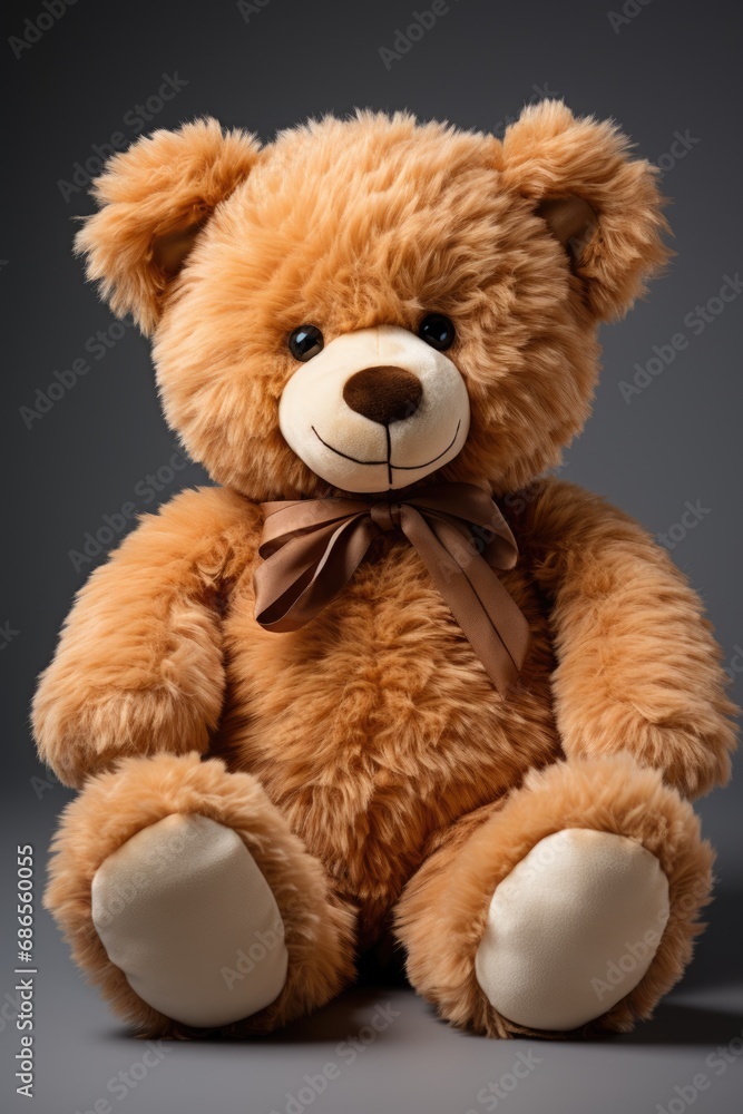 Obraz premium teddy bear isolated on white background. AI Generated
