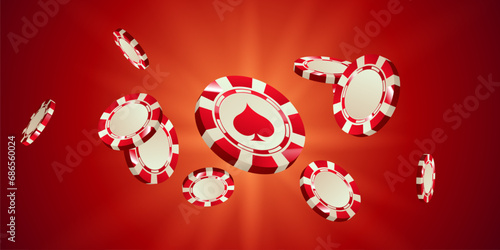 casino background vector illustration for gambling poster banner elegant design