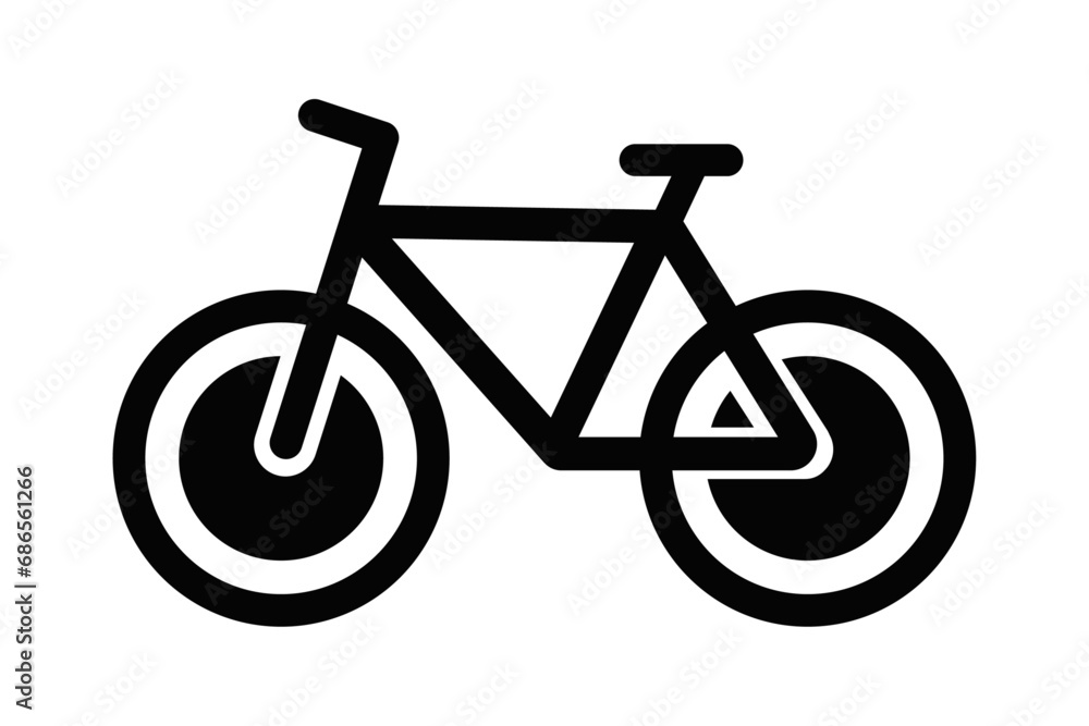 Bicycle icon vector illustration black Bicycle icon vector illustration black