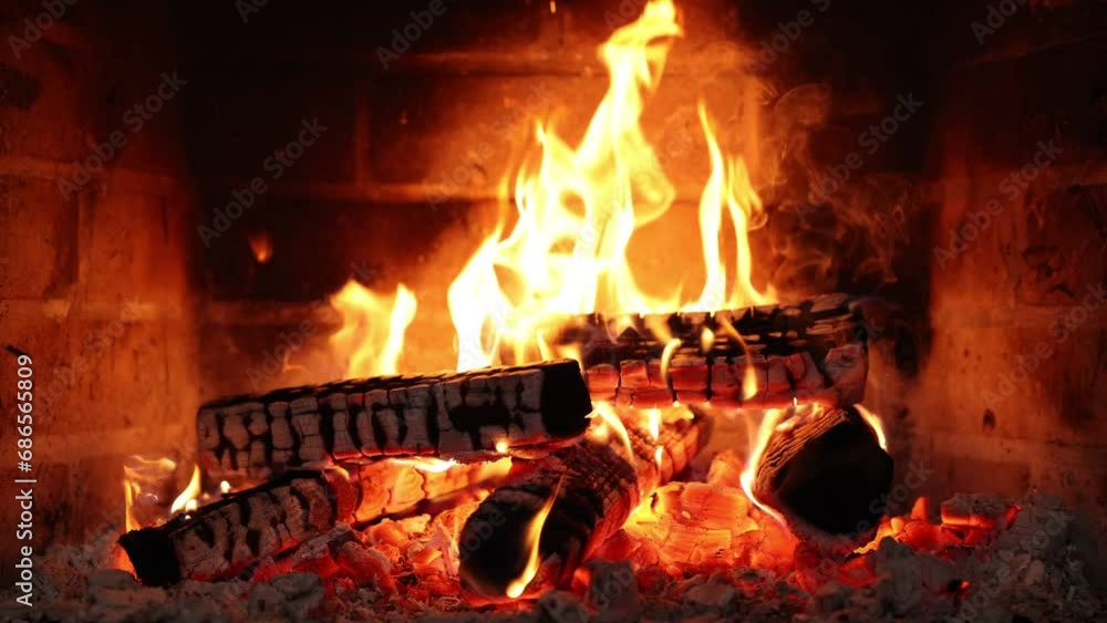 Fireplace 4k. Asmr sleep. Fire place at home for relaxing evening Fireplace 4k. Asmr sleep. Fire place at home for relaxing evening