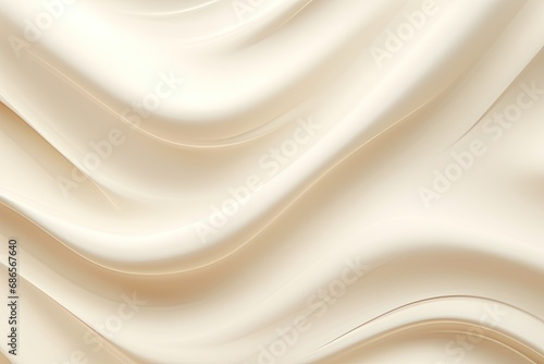 Soft beige background with elements of smooth wavy lines