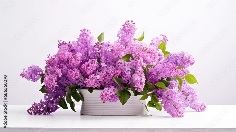 Spring Elegance: Capture the essence of spring with our closeup image of lilac flowers.