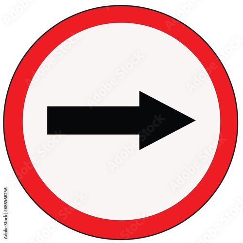 Free Download straight to the right symbol vector illustration - GFXLoad