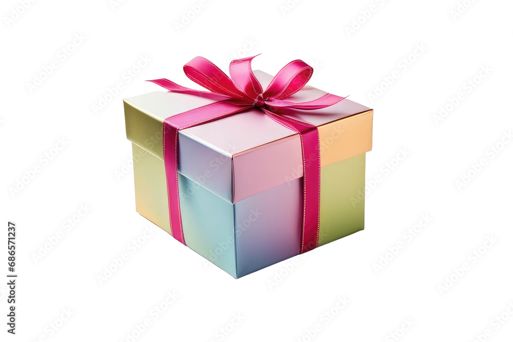 a high quality stock photograph of a full body Gift box with ribbon isolated on a white background a high quality stock photograph of a full body Gift box with ribbon isolated on a white background