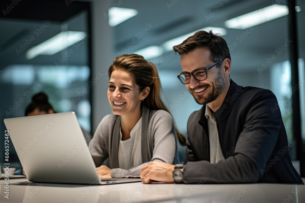 Group of professional business people working in the office together using laptops, tablets, and mobile gadgets Group of professional business people working in the office together using laptops, tablets, and mobile gadgets