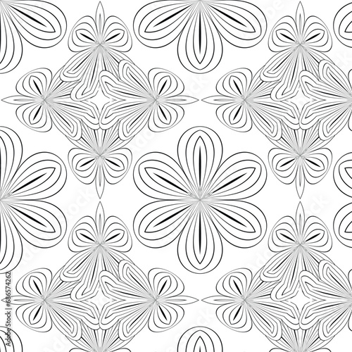 Abstract floral pattern background  luxury pattern  stylish vector illustration