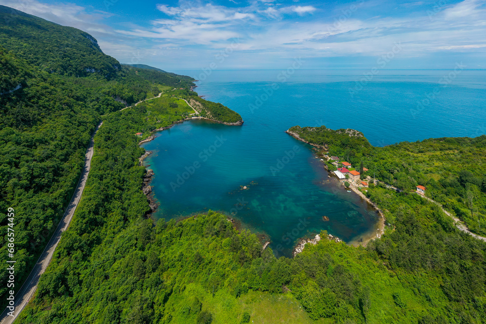 Beautiful landscape of Gideros Bay - Cide, Kastamonu, Turkey