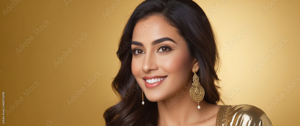 Beautiful Moroccan good woman nice fashion half body eye contact Beautiful Moroccan good woman nice fashion half body eye contact