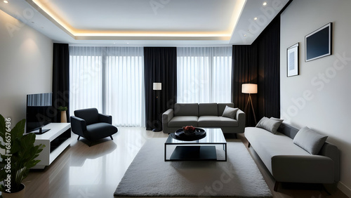 interior of modern living room © Anshumali