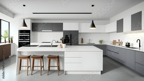 interior of a modern kitchen