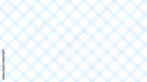 Diagonal blue and white plaid background 