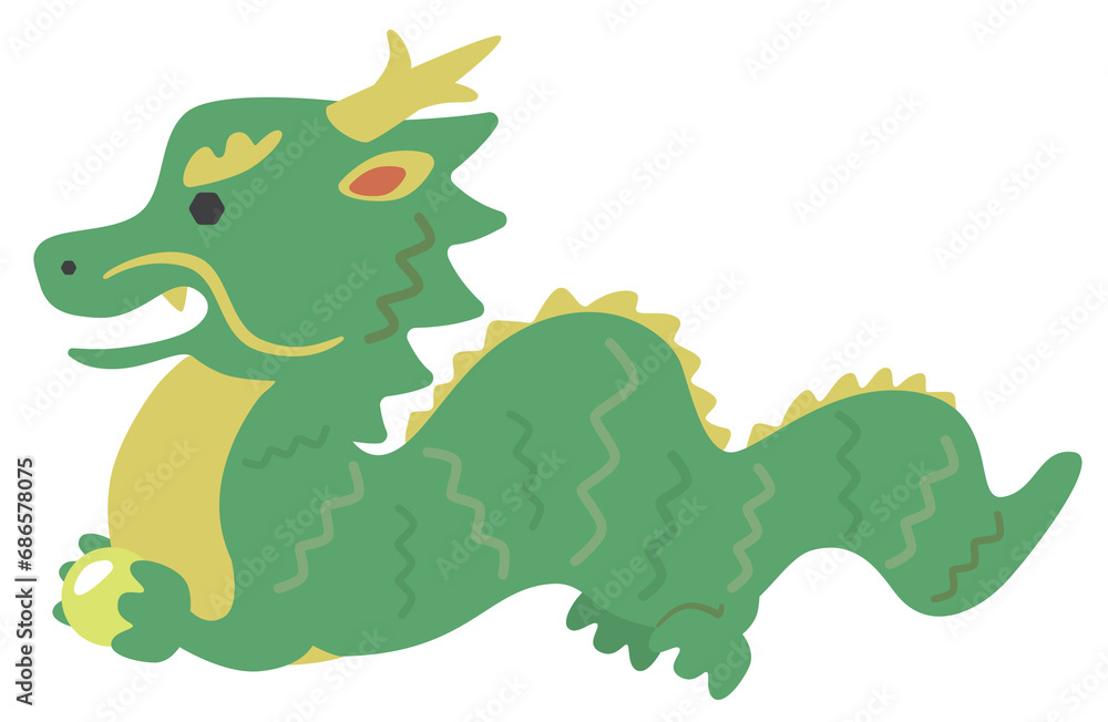 Obraz premium 辰のかわいいキャラクターイラスト