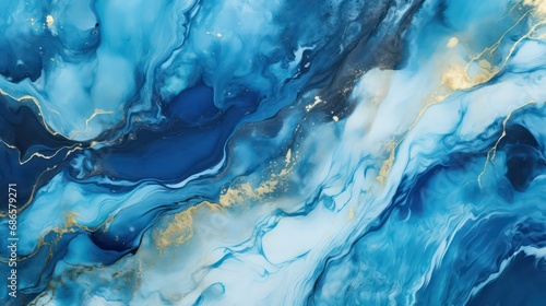 Marine blue ocean swirls the background © Zain Graphics