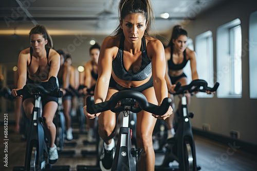 Empower Your Ride  Invigorating Spin Classes Tailored for Women on Exercise Bikes