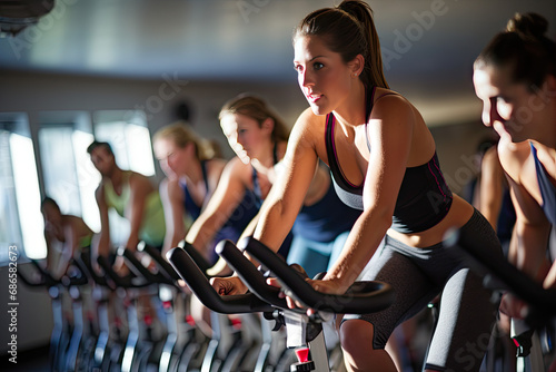 Empower Your Ride: Invigorating Spin Classes Tailored for Women on Exercise Bikes