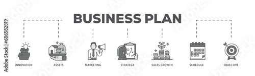 Business people infographic icon flow process which consists of business, people, agreement, collaboration, communication and success icon live stroke and easy to edit 