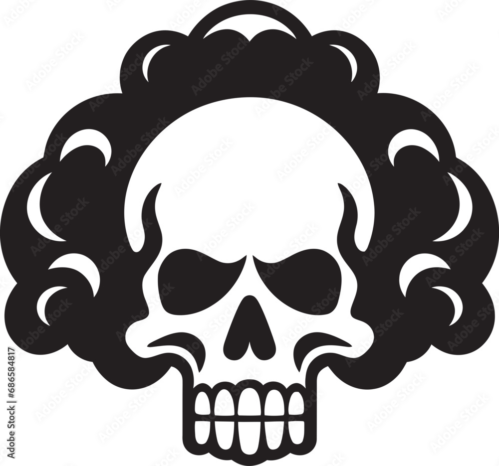 Nimbus Nocturne Cloud Shaped Skull Vector Emblem Enshrouded Eternity Black Skull Cloud Logo Nimbus Nocturne Cloud Shaped Skull Vector Emblem Enshrouded Eternity Black Skull Cloud Logo